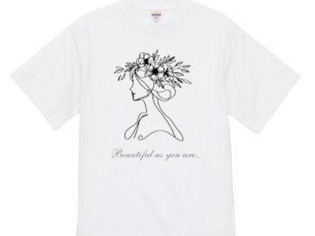 ハイクオリティー Tシャツシンプル 花 モノトーン < 女性ファッション ハイクオリティー Tシャツシンプル 花 モノトーン < 女性ファッションの