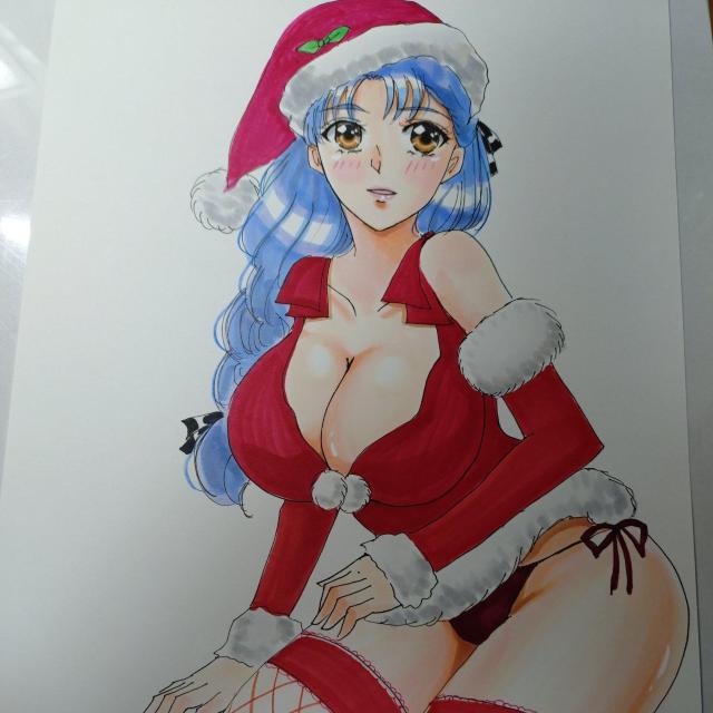 自作イラスト 同級生2 鳴沢美佐子 サンタ < アニメ/コミック/キャラクター 自作イラスト 同級生2 鳴沢美佐子 サンタ < アニメ/コミック/キャラクターの