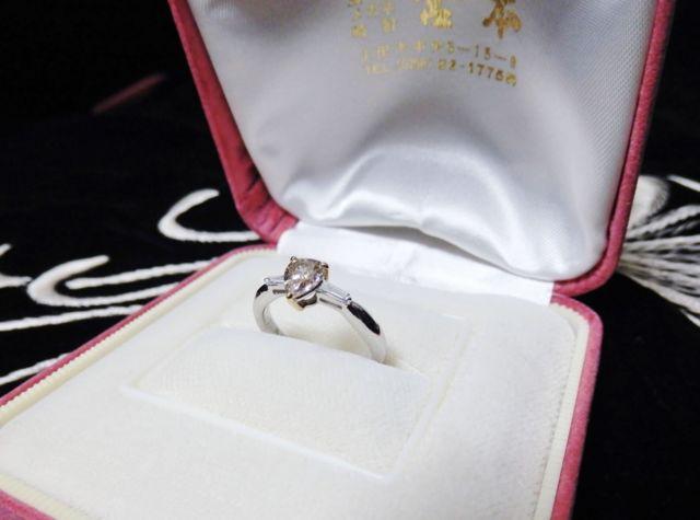 ■中央宝石研究所鑑別書付■カラー(透明黄褐色)ダイヤリング < 女性アクセサリー/時計  ■中央宝石研究所鑑別書付■カラー(透明黄褐色)ダイヤリング < 女性アクセサリー/時計の