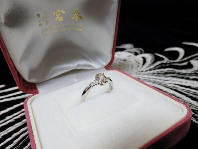 ■中央宝石研究所鑑別書付■カラー(透明黄褐色)ダイヤリング < 女性アクセサリー/時計  ■中央宝石研究所鑑別書付■カラー(透明黄褐色)ダイヤリング < 女性アクセサリー/時計の