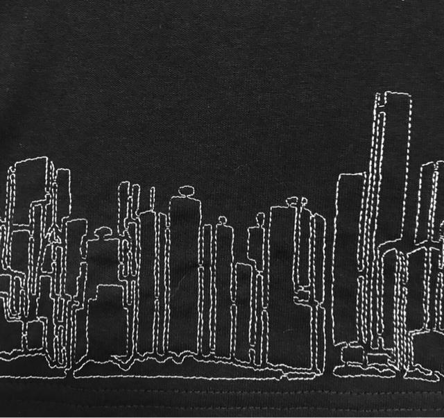 DELTAEMB SKYLINE L/S T-SHIRT "BLACK  jt@bV 