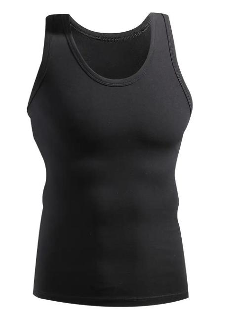 残り1点★タンクトップ 袖なしトレーニングシャツ USAサイズM(日本サイズXL相当)黒 < 男性ファッション  残り1点★タンクトップ 袖なしトレーニングシャツ USAサイズM(日本サイズXL相当)黒 < 男性ファッションの