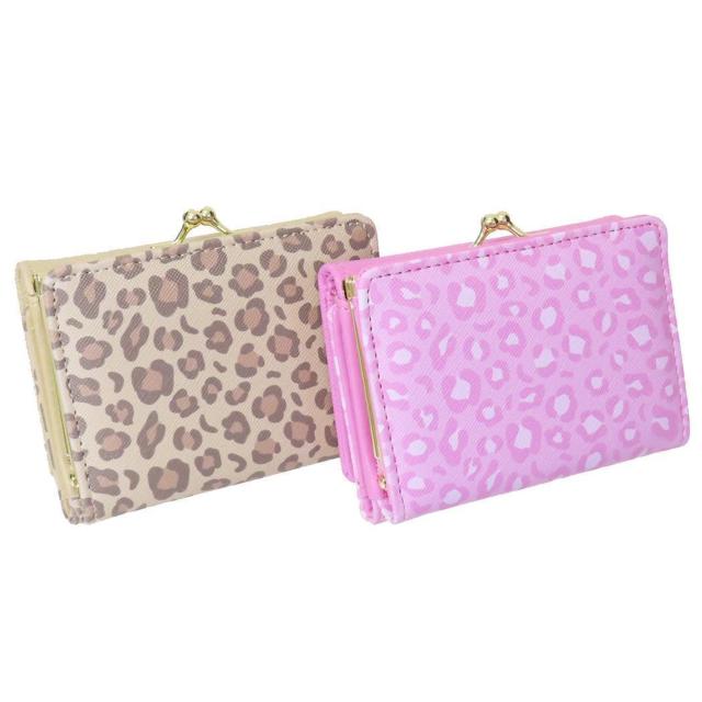 キティ財布 口金 がま口 三つ折り キティ 財布 サンリオ レオパード ピンク < 女性ファッション キティ財布 口金 がま口 三つ折り キティ 財布 サンリオ レオパード ピンク < 女性ファッションの