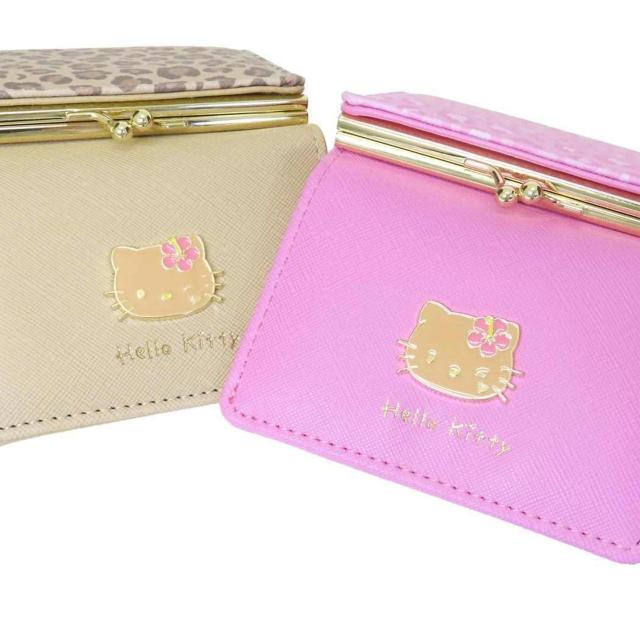 キティ財布 口金 がま口 三つ折り キティ 財布 サンリオ レオパード ピンク < 女性ファッション キティ財布 口金 がま口 三つ折り キティ 財布 サンリオ レオパード ピンク < 女性ファッションの