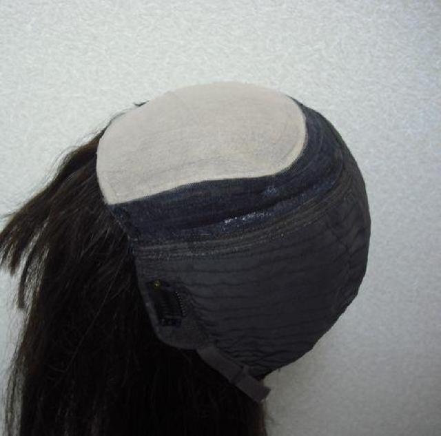 新品 人毛 ウィッグ 人工皮膚付き 自然色30p Mサイズ < 女性ファッション  新品 人毛 ウィッグ 人工皮膚付き 自然色30p Mサイズ < 女性ファッションの