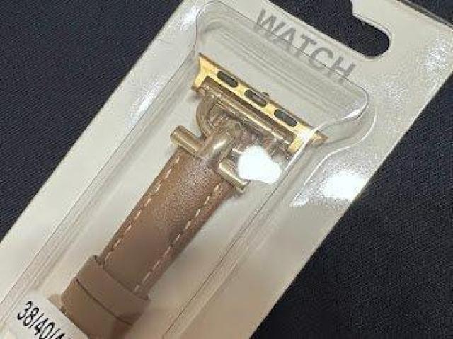 Apple Watch バンド 合皮 38/40/41mm ブラウン+ゴールド < 女性アクセサリー/時計 Apple Watch バンド 合皮 38/40/41mm ブラウン+ゴールド < 女性アクセサリー/時計の