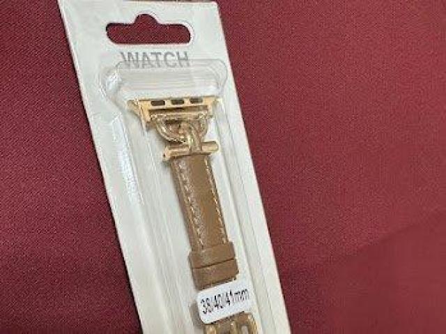 Apple Watch バンド 合皮 38/40/41mm ブラウン+ゴールド < 女性アクセサリー/時計 Apple Watch バンド 合皮 38/40/41mm ブラウン+ゴールド < 女性アクセサリー/時計の