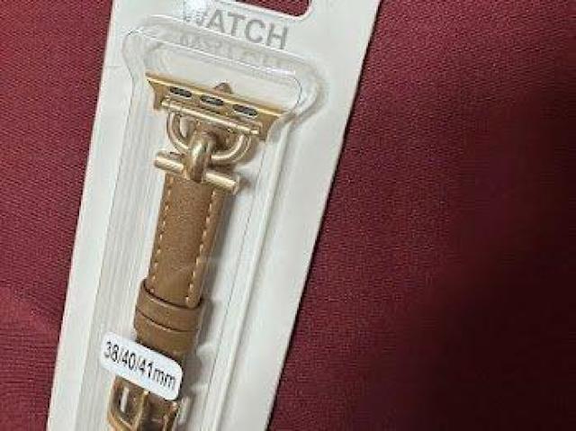 Apple Watch バンド 合皮 38/40/41mm ブラウン+ゴールド < 女性アクセサリー/時計 Apple Watch バンド 合皮 38/40/41mm ブラウン+ゴールド < 女性アクセサリー/時計の