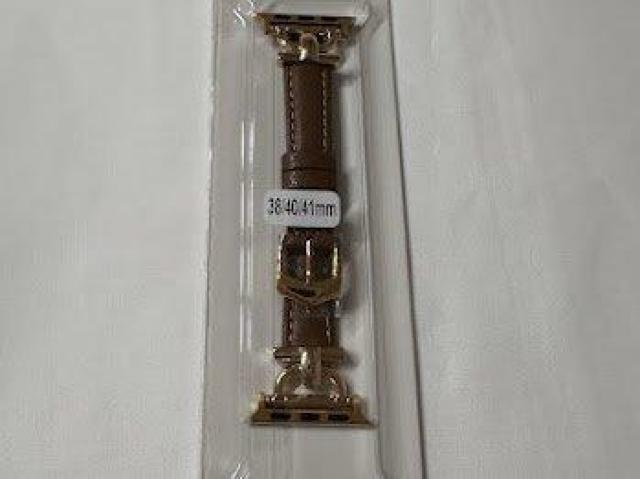 Apple Watch バンド 合皮 38/40/41mm ブラウン+ゴールド < 女性アクセサリー/時計 Apple Watch バンド 合皮 38/40/41mm ブラウン+ゴールド < 女性アクセサリー/時計の
