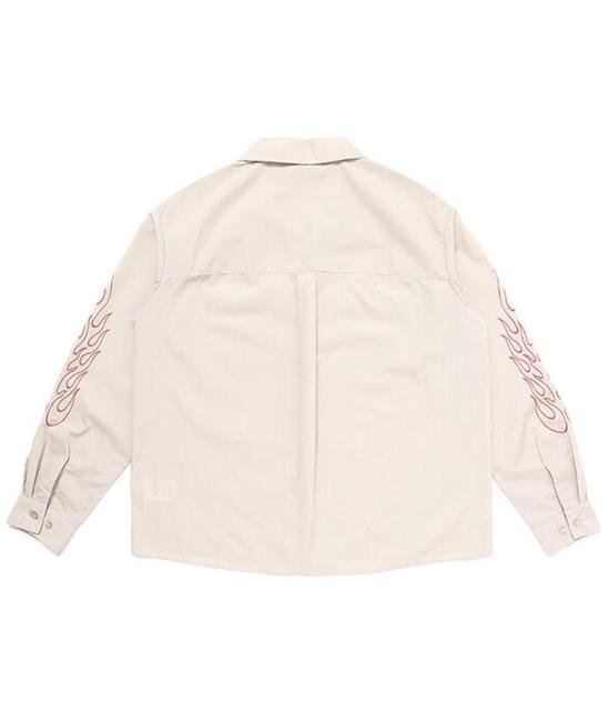 Vi CHALLENGER `W[ L/S FIRE WORK SHIRT t@C[p^[ [NVc M x[W  jt@bV 