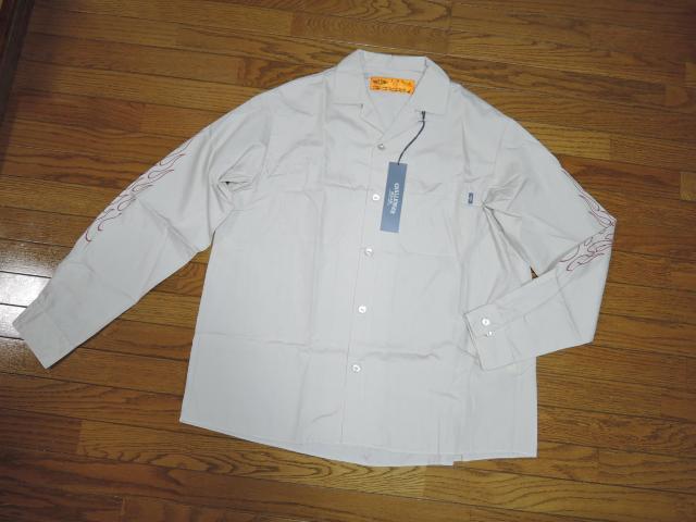 Vi CHALLENGER `W[ L/S FIRE WORK SHIRT t@C[p^[ [NVc M x[W  jt@bV 