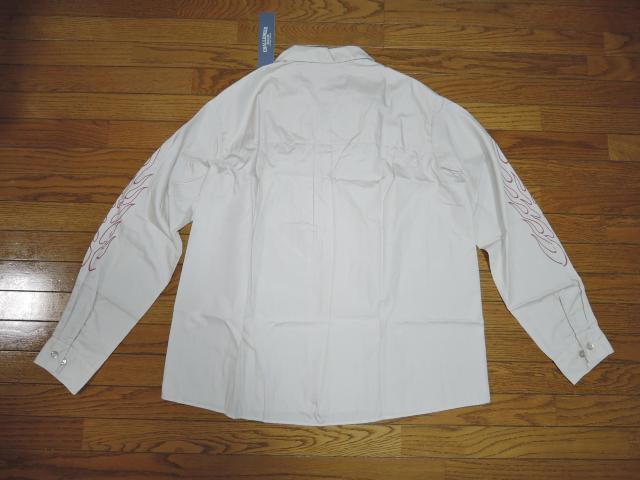 Vi CHALLENGER `W[ L/S FIRE WORK SHIRT t@C[p^[ [NVc M x[W  jt@bV 