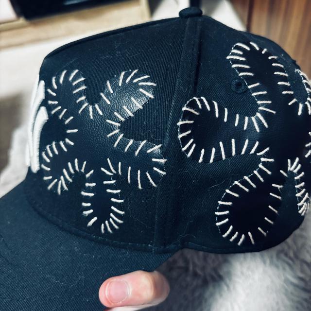 Hand sewing custom leather cap(フリーサイズ < 女性ファッション Hand sewing custom leather cap(フリーサイズ < 女性ファッションの