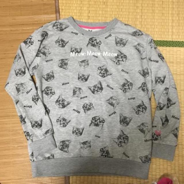 神保町にゃんこ堂書店コラボ・ロゴ&ネコ柄トレーナーLL < ブランド  神保町にゃんこ堂書店コラボ・ロゴ&ネコ柄トレーナーLL  < ブランドの