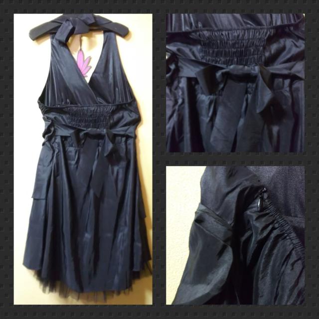 GOLD JAPAN★新品★ホルターネックの裾レースドレープワンピ < 女性ファッション  GOLD JAPAN★新品★ホルターネックの裾レースドレープワンピ < 女性ファッションの