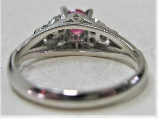 Pt900 プラチナ リング 指輪 ルビー0.35ct ダイヤ0.10ct < 女性アクセサリー/時計  Pt900 プラチナ リング 指輪 ルビー0.35ct ダイヤ0.10ct < 女性アクセサリー/時計の