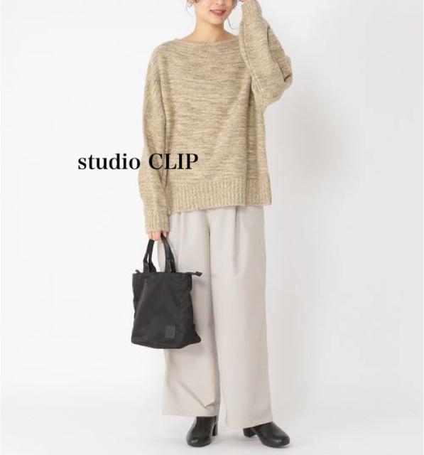 新品 studio CLIP★ミックスヤーントップス < 女性ファッション  新品 studio CLIP★ミックスヤーントップス < 女性ファッションの