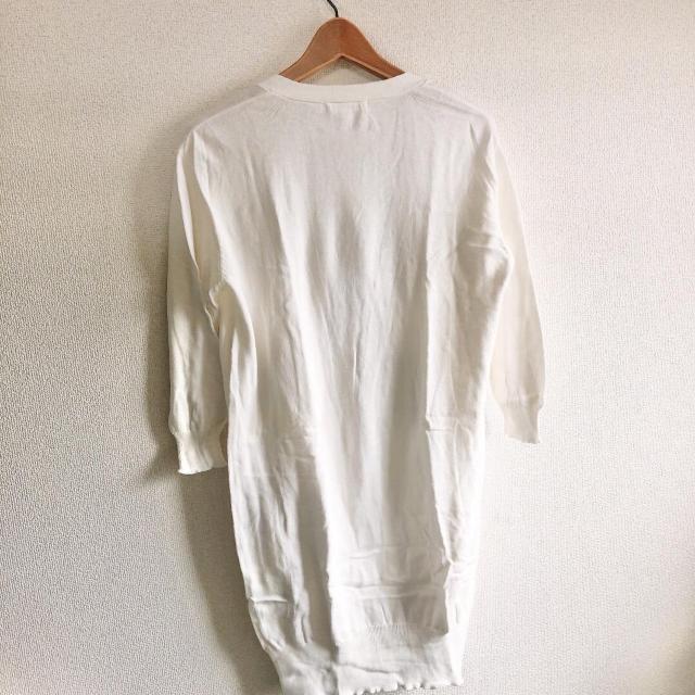 ◆LOWRYS FARM/ローリーズファーム◆定番長袖ロングカーディガン★ホワイトM*体型カバーにも♪ < ブランド  ◆LOWRYS FARM/ローリーズファーム◆定番長袖ロングカーディガン★ホワイトM*体型カバーにも♪ < ブランドの