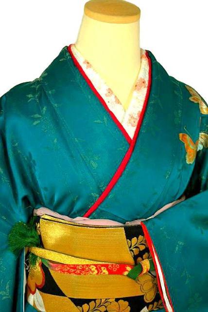 【最高級】新品同様 暈し染め 金彩 本金箔 金通し 観世水 蝶 杜若 百合 振袖 身丈166.5cm 裄丈65.5cm Y3345 < 女性ファッション  【最高級】新品同様 暈し染め 金彩 本金箔 金通し 観世水 蝶 杜若 百合 振袖 身丈166.5cm 裄丈65.5cm Y3345 < 女性ファッションの
