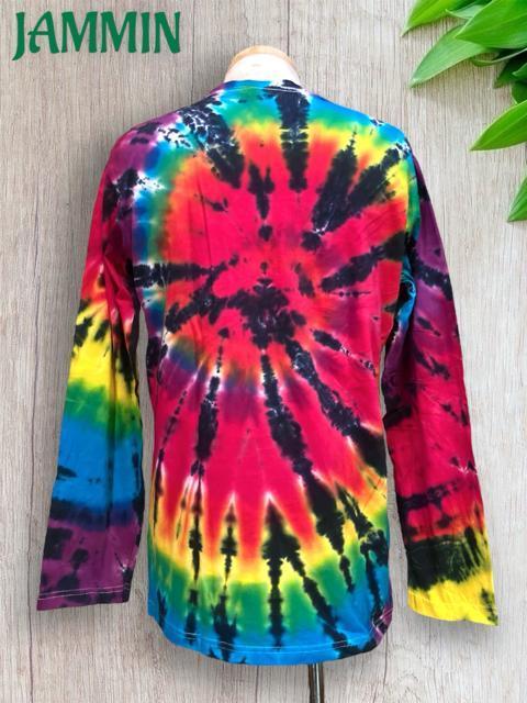 タイダイロンT アジアン サイケ ヒッピー カラフル レインボー < 男性ファッション  タイダイロンT アジアン サイケ ヒッピー カラフル レインボー < 男性ファッションの