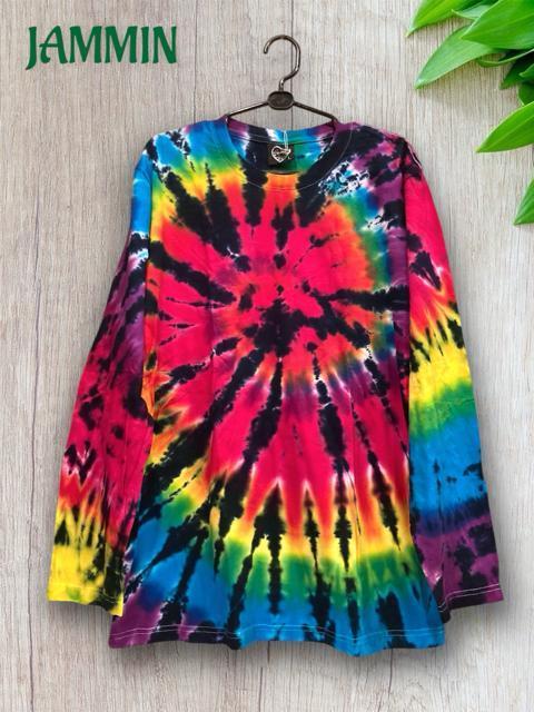 タイダイロンT アジアン サイケ ヒッピー カラフル レインボー < 男性ファッション  タイダイロンT アジアン サイケ ヒッピー カラフル レインボー < 男性ファッションの