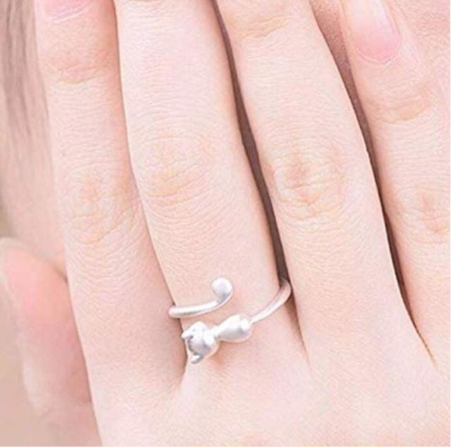 シルバー925 フリーサイズ 可愛いネコちゃん < 男性アクセサリー/時計  シルバー925 フリーサイズ 可愛いネコちゃん < 男性アクセサリー/時計の