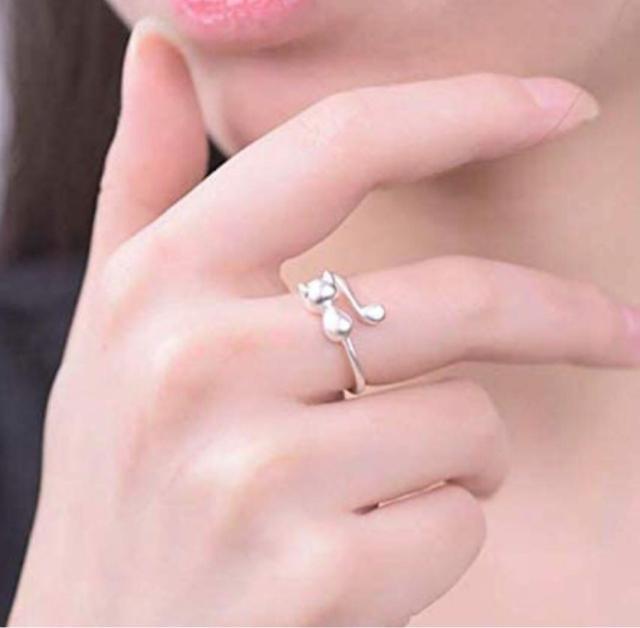 シルバー925 フリーサイズ 可愛いネコちゃん < 男性アクセサリー/時計  シルバー925 フリーサイズ 可愛いネコちゃん < 男性アクセサリー/時計の