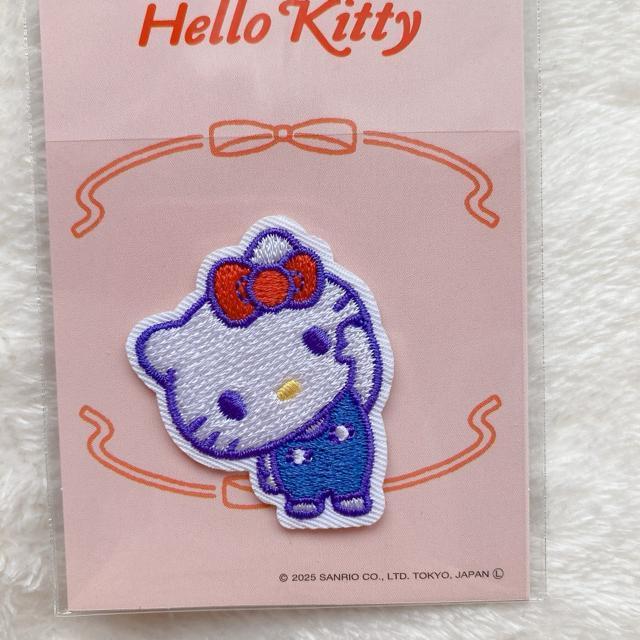 サンリオ ハローキティ 準備体操 アイロン接着 刺繍 ワッペン ハンドメイド N2m < おもちゃ  サンリオ ハローキティ 準備体操 アイロン接着 刺繍 ワッペン ハンドメイド N2m < おもちゃの
