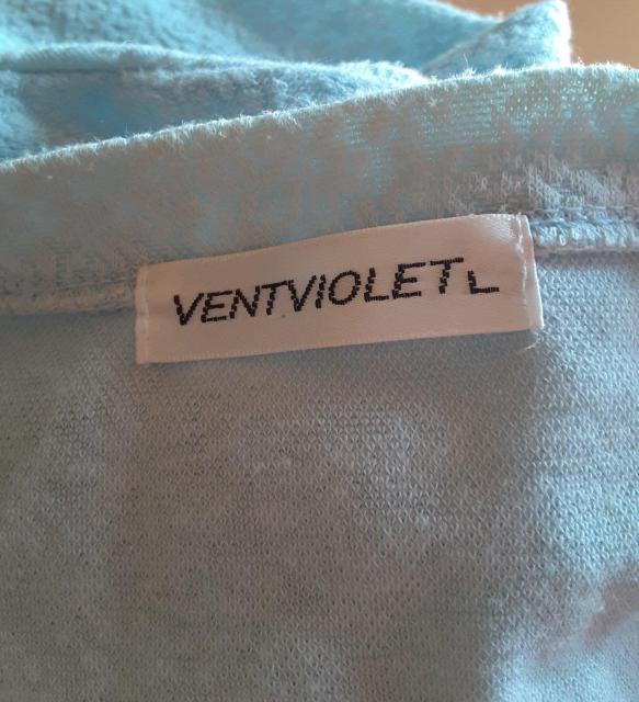 VENTVIOLET 大きいサイズ L カーディガン カットソー トップス 水色 ライトブルー 長袖 レディース 洋服 ブラウス < 女性ファッション VENTVIOLET 大きいサイズ L カーディガン カットソー トップス 水色 ライトブルー 長袖 レディース 洋服 ブラウス < 女性ファッションの