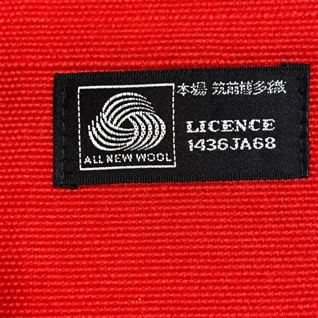 半幅帯 本場筑前博多織 ウール 赤 純毛 < 女性ファッション 半幅帯 本場筑前博多織 ウール 赤 純毛 < 女性ファッションの