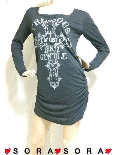 【GHOST OF HARLEM/ゴーストオブハーレム】サイドギャザー 胸元レースネック ワンピ < ブランド 【GHOST OF HARLEM/ゴーストオブハーレム】サイドギャザー 胸元レースネック ワンピ < ブランドの