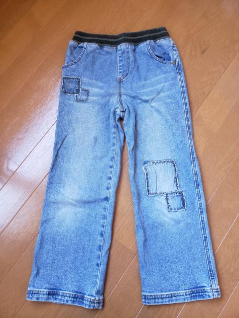 ☆新品同様☆リオ横山CRTnavey☆ウエストリブジーンズ☆130 < キッズ/ベビー ☆新品同様☆リオ横山CRTnavey☆ウエストリブジーンズ☆130 < キッズ/ベビーの