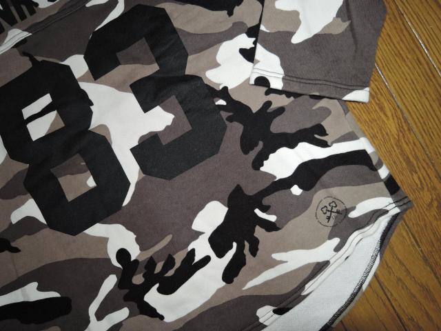 uniform experimen 7分丈 スウェット調 カットソー 2 カモ迷彩柄 フットボール ロンTシャツ SOPHNET. < ブランド  uniform experimen 7分丈 スウェット調 カットソー 2 カモ迷彩柄 フットボール ロンTシャツ SOPHNET. < ブランドの