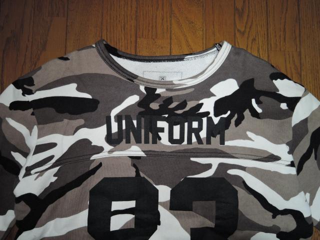uniform experimen 7分丈 スウェット調 カットソー 2 カモ迷彩柄 フットボール ロンTシャツ SOPHNET. < ブランド  uniform experimen 7分丈 スウェット調 カットソー 2 カモ迷彩柄 フットボール ロンTシャツ SOPHNET. < ブランドの