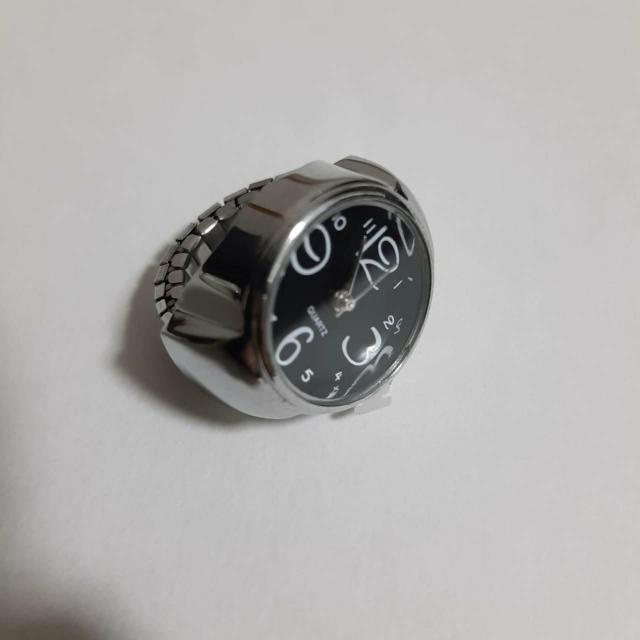 新品 未使用 指輪 時計 シンプル 黒  < 男性アクセサリー/時計  新品 未使用 指輪 時計 シンプル 黒  < 男性アクセサリー/時計の