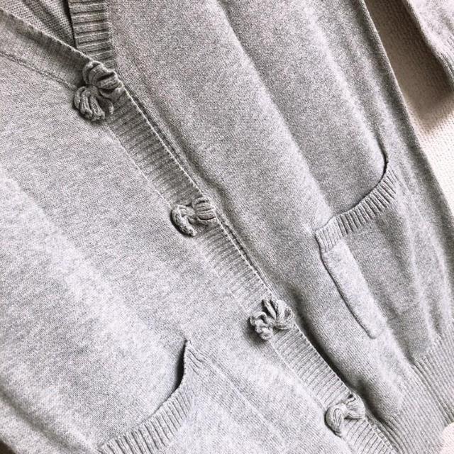 ◆LDS/エルディーエス◆ロング丈カーディガン★グレー*リボンのボタン♪美品 < ブランド  ◆LDS/エルディーエス◆ロング丈カーディガン★グレー*リボンのボタン♪美品 < ブランドの