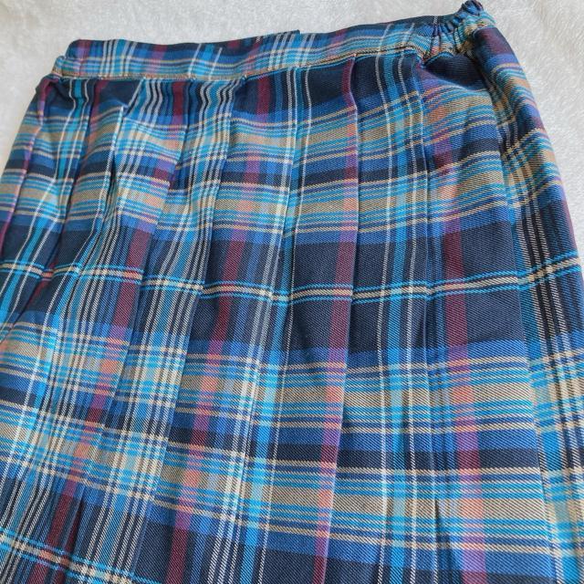 新品 BODY LINE 青 チェック プリーツ ミニスカート ミニスカ M 制服 N2m < ブランド  新品 BODY LINE 青 チェック プリーツ ミニスカート ミニスカ M 制服 N2m < ブランドの