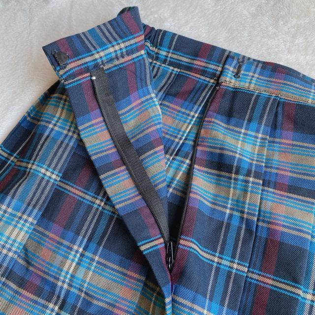新品 BODY LINE 青 チェック プリーツ ミニスカート ミニスカ M 制服 N2m < ブランド  新品 BODY LINE 青 チェック プリーツ ミニスカート ミニスカ M 制服 N2m < ブランドの