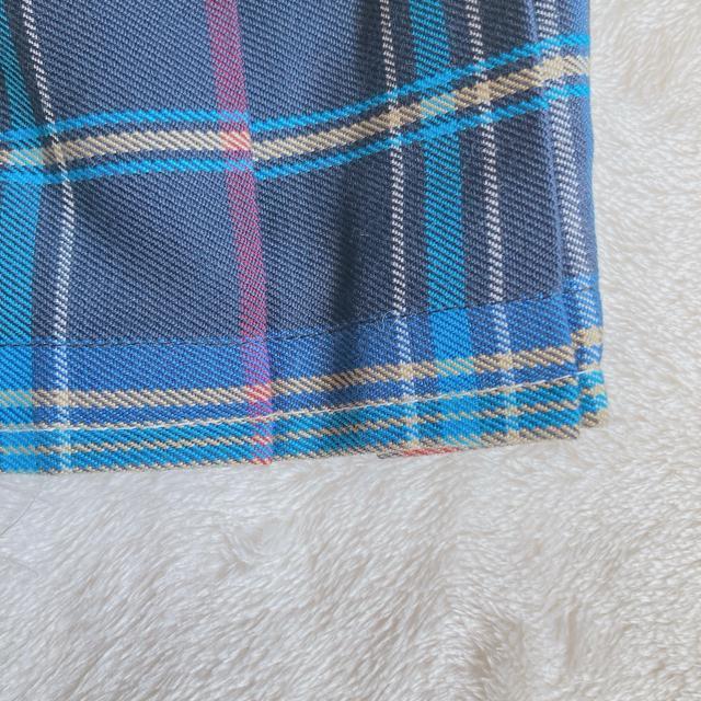 新品 BODY LINE 青 チェック プリーツ ミニスカート ミニスカ M 制服 N2m < ブランド  新品 BODY LINE 青 チェック プリーツ ミニスカート ミニスカ M 制服 N2m < ブランドの
