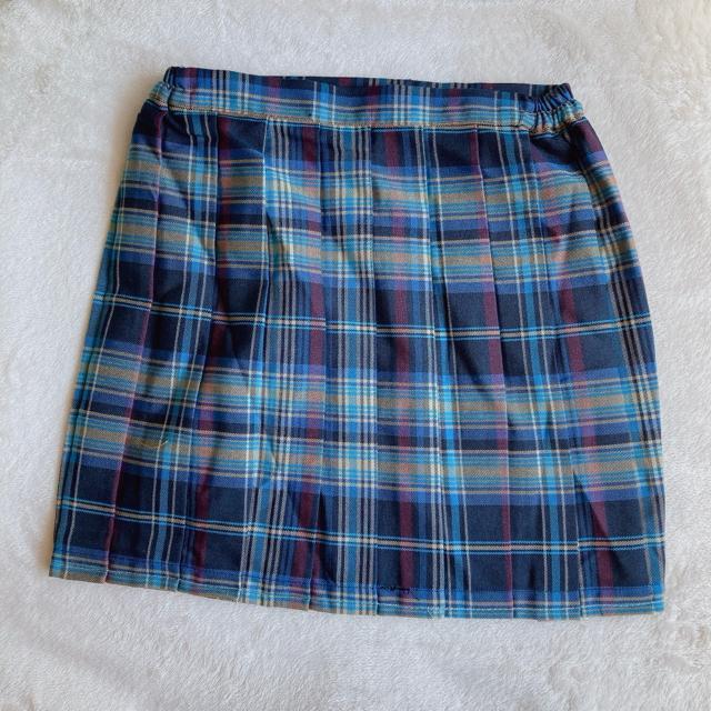 新品 BODY LINE 青 チェック プリーツ ミニスカート ミニスカ M 制服 N2m < ブランド  新品 BODY LINE 青 チェック プリーツ ミニスカート ミニスカ M 制服 N2m < ブランドの
