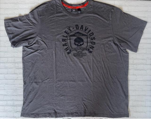 HARLEY-DAVIDSON ハーレー 半袖Tシャツ 5XL (男女兼用) ダークグレー ゆるダボ ビッグT MEXICO 製 < 男性ファッション  HARLEY-DAVIDSON ハーレー 半袖Tシャツ 5XL (男女兼用) ダークグレー ゆるダボ ビッグT MEXICO 製 < 男性ファッションの