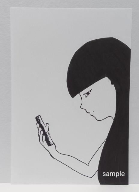 オリジナルイラスト 手描きイラスト アナログ アート ハンドメイド 原画 絵 モノクロ インテリア 女性 illustration < アニメ/コミック/キャラクター  オリジナルイラスト 手描きイラスト アナログ アート ハンドメイド 原画 絵 モノクロ インテリア 女性 illustration  < アニメ/コミック/キャラクターの