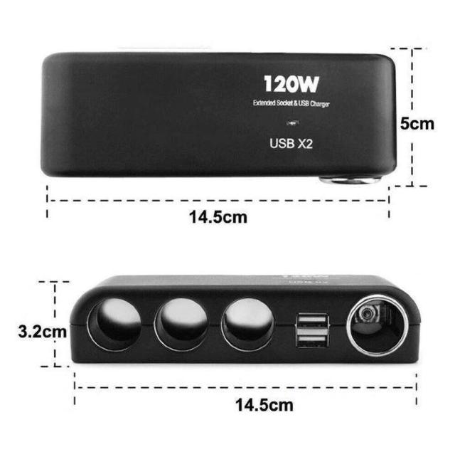 シガーソケット 4連+USB2ポート 分配器 充電器 シガーライター対応 6in1 120wトラック 24v12v対応 180 < 自動車/バイク シガーソケット 4連+USB2ポート 分配器 充電器 シガーライター対応 6in1 120wトラック 24v12v対応 180 < 自動車/バイク