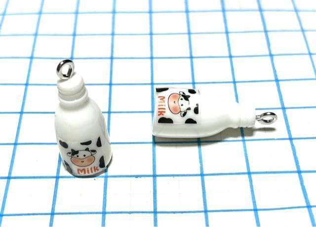 605 牛乳ビンの樹脂チャーム Bタイプ 3個 パーツ◯ < ペット/手芸/園芸 605 牛乳ビンの樹脂チャーム Bタイプ 3個 パーツ◯ < ペット/手芸/園芸の