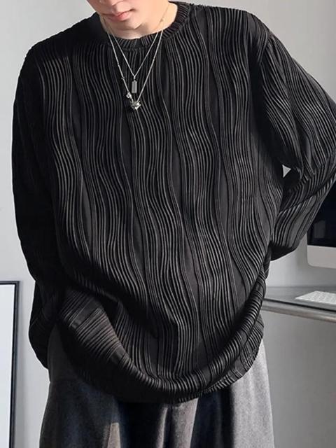 超お買い得1290円★メンズ   ロングスリーブTシャツ  ルーズフィット  軽量ポリエステル  リブ編み 日本サイズXL < 男性ファッション  超お買い得1290円★メンズ   ロングスリーブTシャツ  ルーズフィット  軽量ポリエステル  リブ編み 日本サイズXL < 男性ファッションの