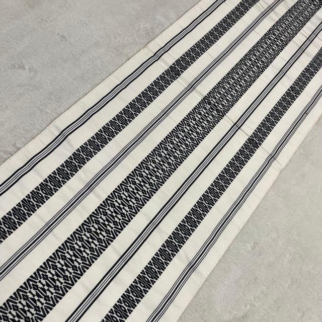 博多織 名古屋帯 献上柄 白地 < 女性ファッション 博多織 名古屋帯 献上柄 白地 < 女性ファッションの