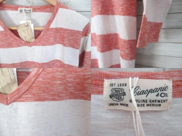 ☆Ciaopanic/チャオパニック ボーダー柄 7分袖 Tシャツ/メンズ/M☆新品 < ブランド ☆Ciaopanic/チャオパニック ボーダー柄 7分袖 Tシャツ/メンズ/M☆新品 < ブランドの