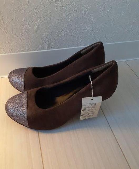 新品■CHARKIES チャーキーズ◆つま先ヒールラメ ブラウンベロア 2トーン パンプス◆23cm < 女性ファッション  新品■CHARKIES チャーキーズ◆つま先ヒールラメ ブラウンベロア 2トーン パンプス◆23cm < 女性ファッションの