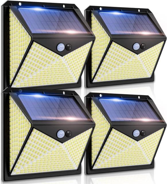 ソーラーライト 屋外 センサーライト ガーデンライト 350LED 5面発光 防水 ガーデン/玄関/駐車場/ (4個セット) < ペット/手芸/園芸  ソーラーライト 屋外 センサーライト ガーデンライト 350LED 5面発光 防水 ガーデン/玄関/駐車場/ (4個セット)  < ペット/手芸/園芸の