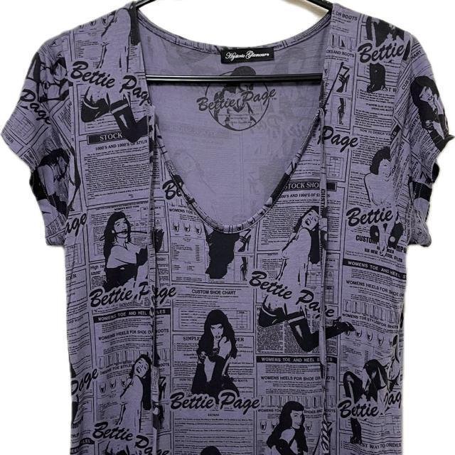 ヒステリックグラマー Bettie Page コラボ 半袖 カットソー < ブランド ヒステリックグラマー Bettie Page コラボ 半袖 カットソー < ブランドの